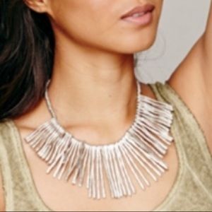 Free People Pewter Rays Collar